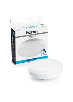 Лампа светодиодная диммируемая Feron LB-457 GX53 15W 230V 6400K