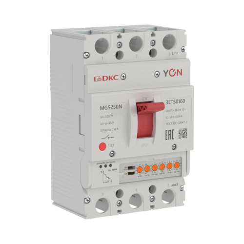 Авт. выкл. YON MGS250N 3P 63-160A 36kA с электронным расцепителем ETS
