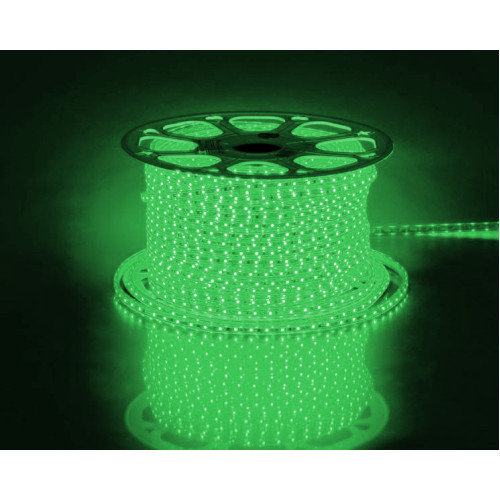 Cветодиодная LED лента Feron LS704, 60SMD(2835)/м 4.4Вт/м 100м 220V IP65,зеленый