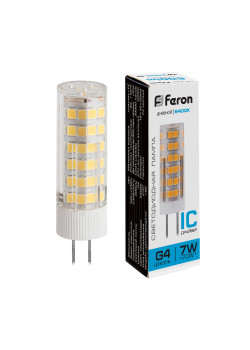Лампа светодиодная Feron LB-433 G4 7W 175-265V 6400K