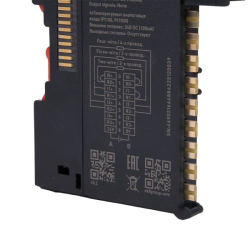 Модуль расширения сигналов датчиков температуры GL200-RTD4 D-CARD EKF Модуль расширения сигналов датчиков температуры GL200-RTD4 D-CARD EKF