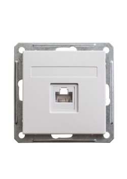 W59 РОЗЕТКА компьютерная RJ45 кат. 5e, механизм, БЕЛЫЙ