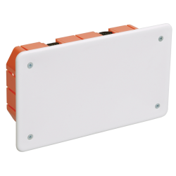 Коробка распаячная КМ41026 для полых стен безгалогенная (HF) 172х96х45мм с саморезами пластиковыми лапками с крышкой IEK