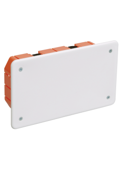 Коробка распаячная КМ41026 для полых стен безгалогенная (HF) 172х96х45мм с саморезами пластиковыми лапками с крышкой IEK