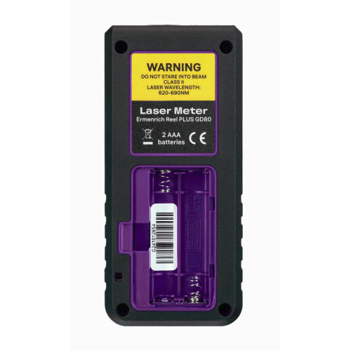 Рулетка лазерная Reel PLUS GD80 фиолет. Ermenrich 85315 Рулетка лазерная Reel PLUS GD80 фиолет. Ermenrich 85315