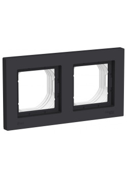 ATLASDESIGN AQUA 2-постовая РАМКА, IP44, КАРБОН
