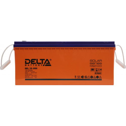 Battery Delta GEL 12-200, voltage 12V, capacity 200Ah, 522х239х222mm