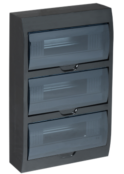 KREPTA 3 Корпус пластиковый ЩРН-П-36 IP41 черный IEK