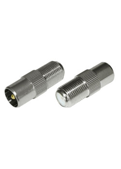 Переходник гнездо F-штекер TV Rexant 05-4303