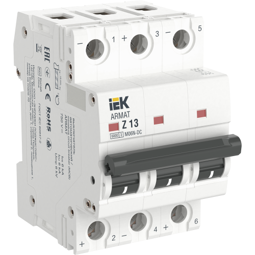 ARMAT Автоматический выключатель M06N-DC 3P Z 13А IEK