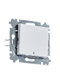 Переключатель 1-кл. СП Levit IP20 с подсветкой ориентацион. бел./ледяной ABB 2CHH590646A6001