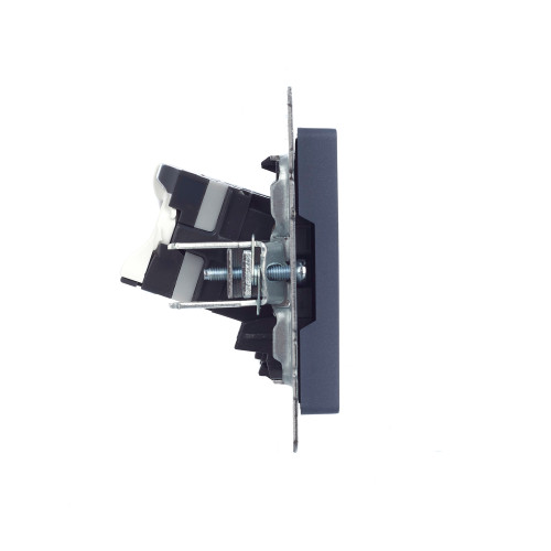 BRITE Розетка компьютерная двойная RJ45 кат.5E РК10-2-БрМ маренго IEK BRITE Розетка компьютерная двойная RJ45 кат.5E РК10-2-БрМ маренго IEK