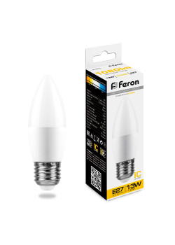 Лампа светодиодная Feron LB-970 Свеча E27 13W 175-265V 2700K