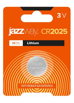 Элемент питания литиевый CR2025 3В BL-1 (блист.1шт) JazzWay 2852861