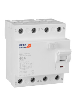 ВДТ без защиты от сверхтоков OptiDin DM63-4340-AC-4,5-УХЛ4 (4P, 40, 100mA)