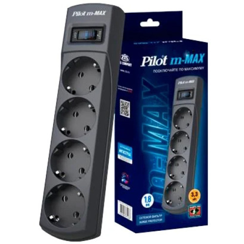 ZIS Pilot m-Max (5 м, 4 розетки)