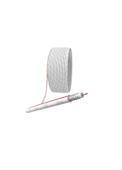 Кабель коаксиальный SAT 50 M.CCS/оплетка Al 75проц. PVC Simple 75Ом бел. (м) Эра Б0044607