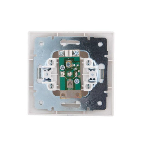 Розетка телевизионная оконечная TV СП Mira 16А IP20 с сер. вставкой бел. LEZARD 701-0215-130 Розетка телевизионная оконечная TV СП Mira 16А IP20 с сер. вставкой бел. LEZARD 701-0215-130
