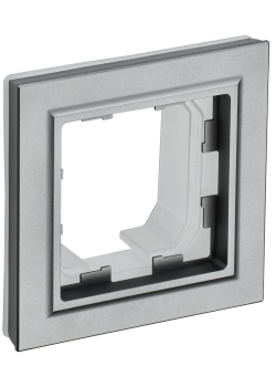 BRITE Рамка 1-местная IP44 РУ-1-БрС-44 сталь IEK