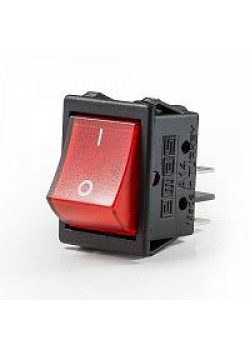 Выключатель с подсветкой красный EMAS A14B1K11