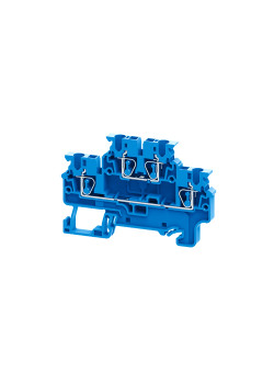 Клеммы двухярусные пружинная OptiClip CXDL-2,5-2L-I-BU-синий