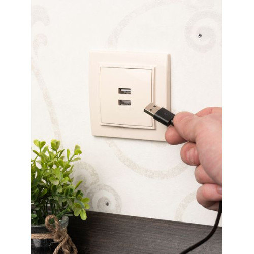 Минск Розетка USB 2-мест. СП 2,1А беж. EKF