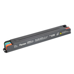 Трансформатор  для светодиодной ленты с диммированием 150W 24V IP20 , клипсы, LB006