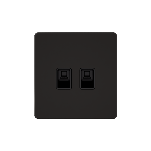 Systeme Infinity, Розетка информационная С/У RJ-45 кат.6 2-я, Полярная ночь