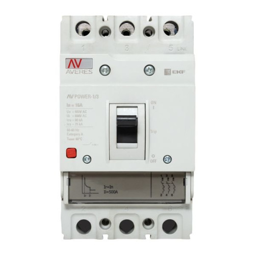 AV-POWER-1/3 16А 80кА TR EKF