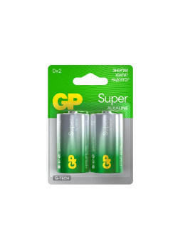 Элемент питания алкалиновый D/LR20 1.5В Super Alkaline G-Tech (блист.2шт) GP 1225