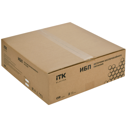 ITK ELECTRA OR ИБП однофазный онлайн 3кВА/3кВт 2U LCD дисплей 72VDC 6xC13 c АКБ 6х7AH USB EPO RS232 SNMP слот Rack/Tower