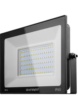 Прожектор светодиодный 61 947 OFL-100-4K-BL-IP65-LED 100Вт 4000К IP65 8000лм черн. ОНЛАЙТ 61947