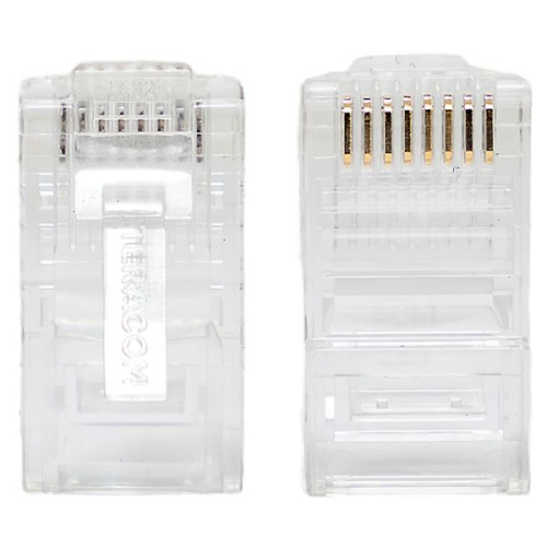 Коннектор RJ-45 TERACOM неэкран. 8P8C Cat.5E универс. (упак.10шт) Коннектор RJ-45 TERACOM неэкран. 8P8C Cat.5E универс. (упак.10шт)