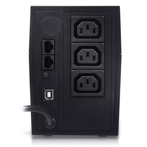 Источник бесперебойного питания (черный)/ Powercom RPT-1000AP 600W 3*IEC320, USB, RJ-45 Источник бесперебойного питания (черный)/ Powercom RPT-1000AP 600W 3*IEC320, USB, RJ-45