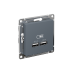 ATLASDESIGN USB РОЗЕТКА A+A, 5В/2,1А, 2х5В/1,05А, механизм, ГРИФЕЛЬ