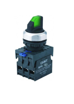 Переключатель с подсветкой NP8-20XD/314 3 полож. фикс. AC110-230В(LED) 2НО IP65 (R) зел. CHINT 667577