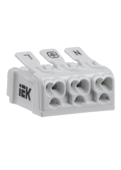 Клемма пружинная соединительная КСП3-L+N+PE IEK