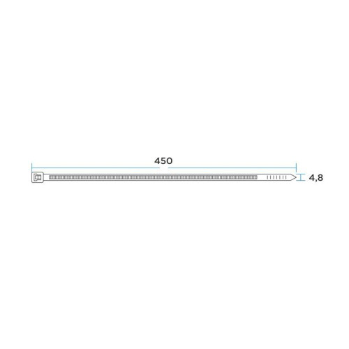 Хомут кабельный 4.8х450 нейл. черн. (уп.100шт) Rexant 07-0451-5 Хомут кабельный 4.8х450 нейл. черн. (уп.100шт) Rexant 07-0451-5