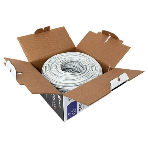Витая пара TERACOM PRO Cat.6 U/UTP 4 п. solid 23AWG LSZH нг(А)-HF сер. (305м) Витая пара TERACOM PRO Cat.6 U/UTP 4 п. solid 23AWG LSZH нг(А)-HF сер. (305м)