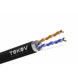 Кабель витая пара F/UTP 2х2х24AWG кат.5E PE outdoor 305м (м) TOKOV ELECTRIC TKE-C05-F22-5E-305-OD