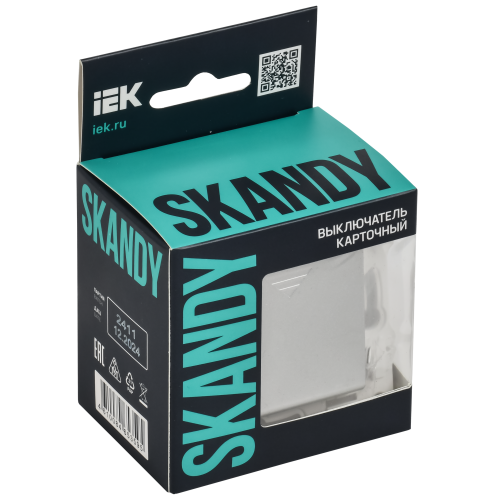 SKANDY Выключатель карточный 30А SK-V15S серебряный IEK SKANDY Выключатель карточный 30А SK-V15S серебряный IEK