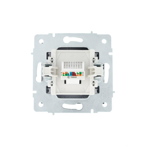 Розетка компьютерная 1-м СП Vesna механизм графит LEZARD 742-3488-140 Розетка компьютерная 1-м СП Vesna механизм графит LEZARD 742-3488-140