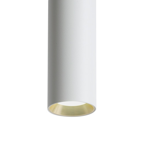 Светильник потолочный Feron ML1018 Barrel levitation на подвесе MR11 35W 230V, белый + золото 40*250