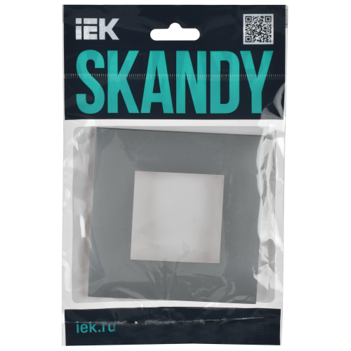 SKANDY Рамка 1-местная SK-F01Gr серый IEK