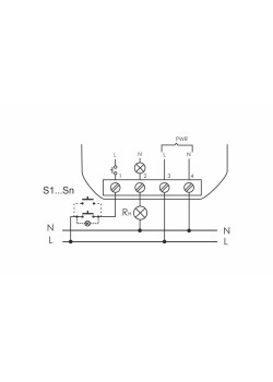Реле импульсное BIS-402 (для установки в монтажную коробку 230В 8А 1Z IP40) F&F EA01.005.002