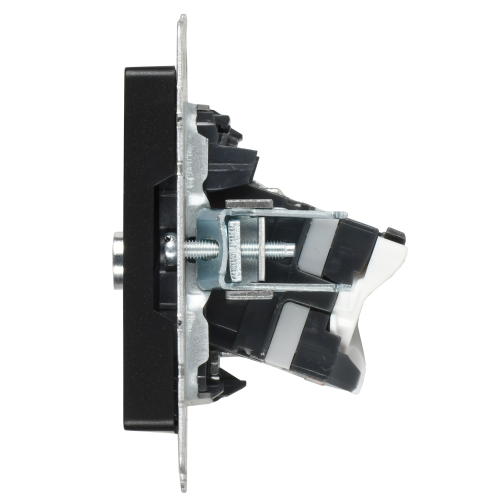 BRITE Розетка двойная TV+RJ45 кат.5E РТВ/РК12-БрЧ черный IEK BRITE Розетка двойная TV+RJ45 кат.5E РТВ/РК12-БрЧ черный IEK