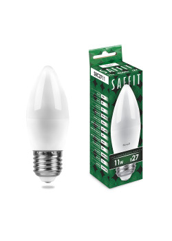 Лампа светодиодная SAFFIT SBC3711 Свеча E27 11W 230V 4000K