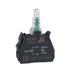 Световой-блок-OptiSignal-D22-A45-SB-VM1-белый-110-230 В AC/DC-с защитой от наводок ZBVM1