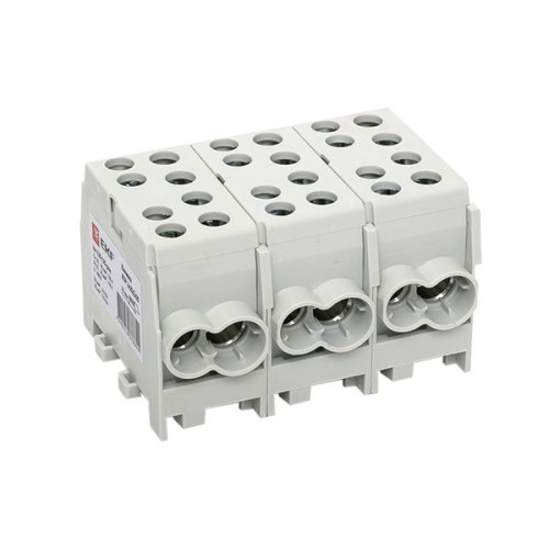 Клемма распределительная КСР с двойным винтом 2x35/2x25 cерая EKF