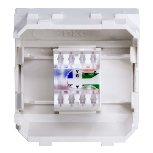 Ком.роз. RJ45 кат.5e, Brava, белая, 2мод Ком.роз. RJ45 кат.5e, Brava, белая, 2мод